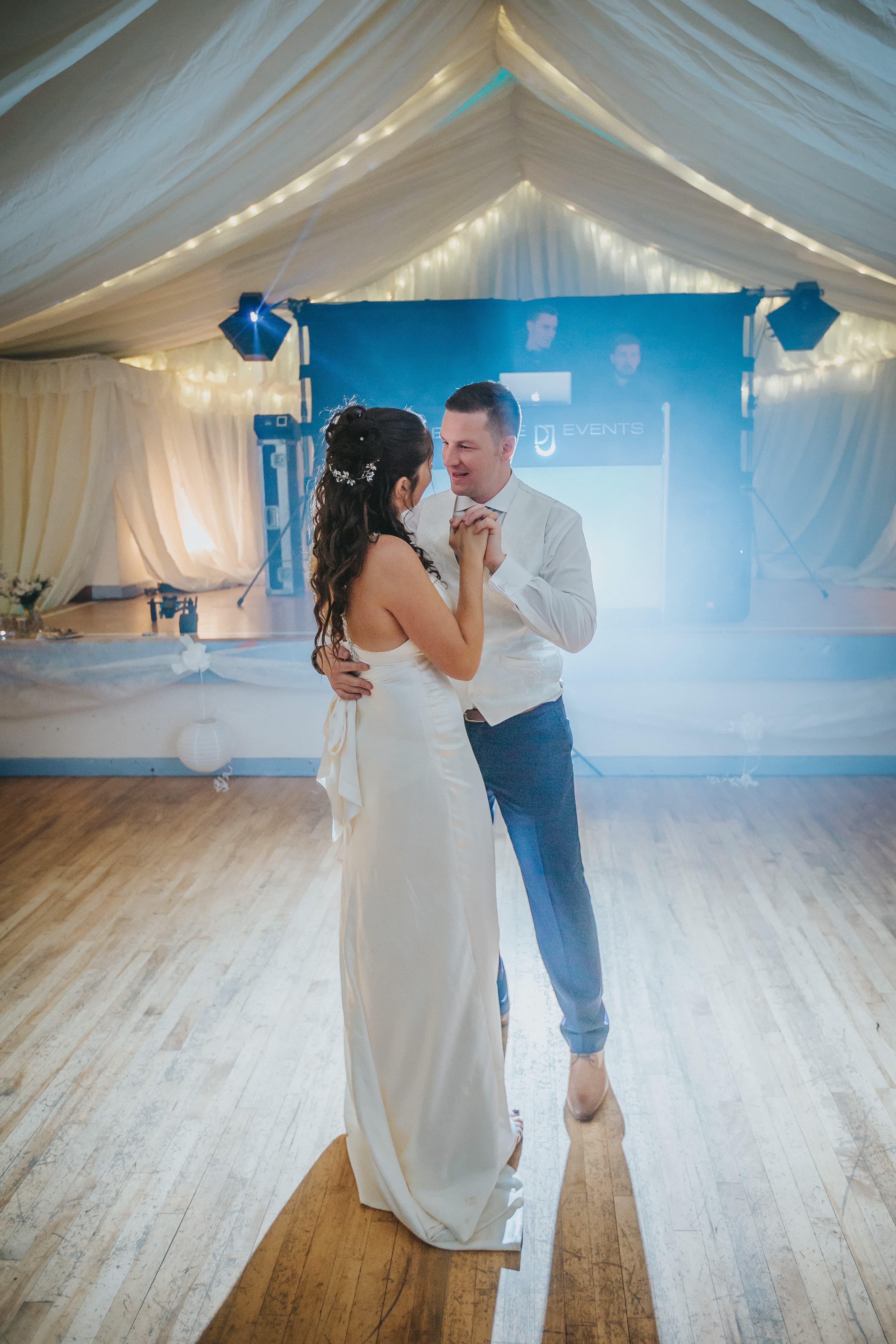 A wedding celebration at Camerton Community Hall